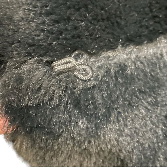 AKIRA FAUX SUEDE LEATHER FUR COAT, SIZE SMALL - Picture 6 of 16